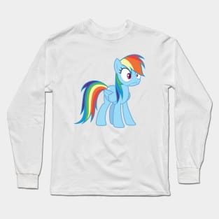 Rainbow Dash shocked Long Sleeve T-Shirt